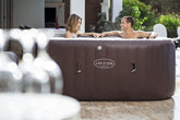 Bestway® LAY-Z-SPA® Honolulu AirJet™ Whirlpool, 196 x 71 cm, 4-6 People, Round, Grey Rattan Look